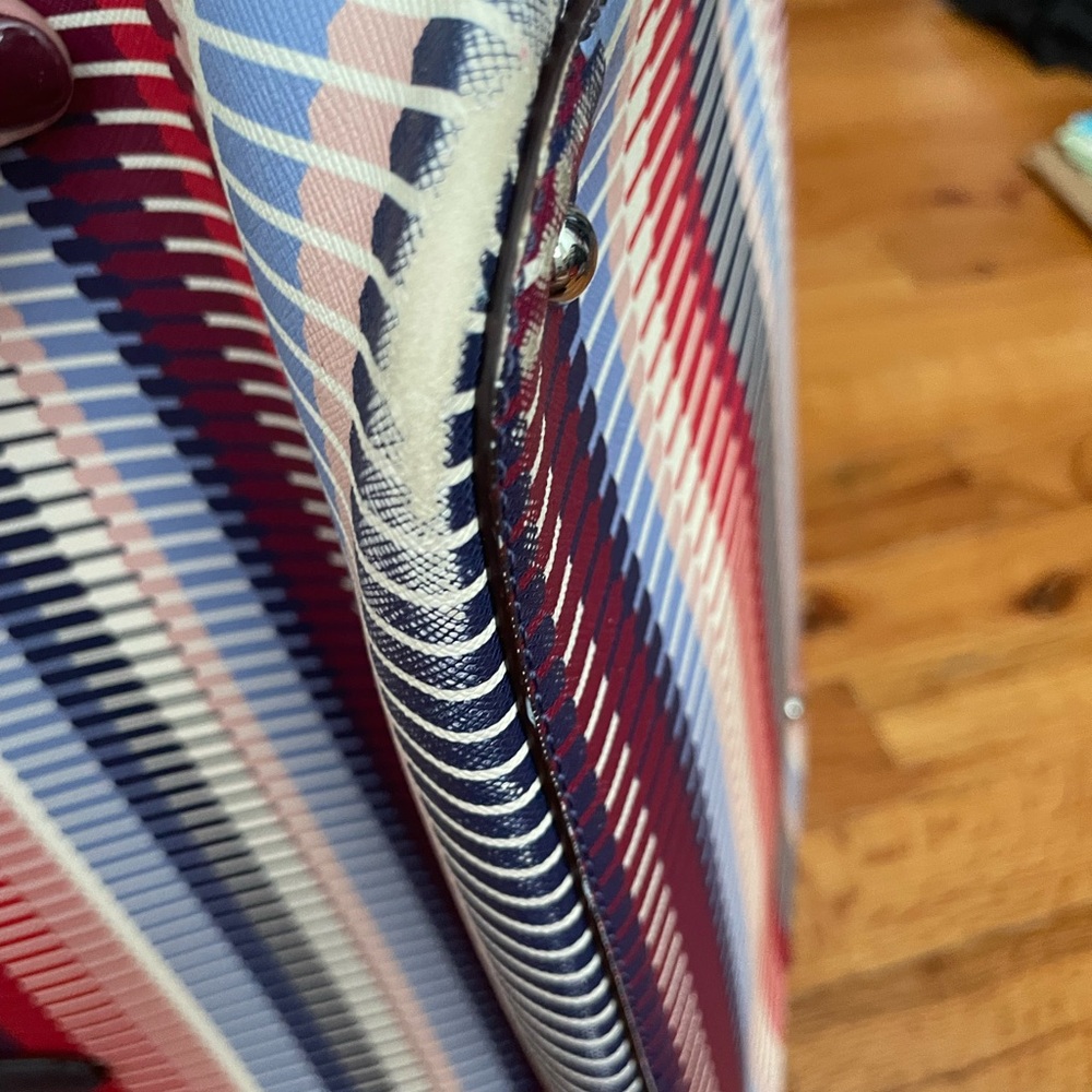 Lauren Ralph Lauren Alyssa -TTE-Medium Marine multi color purse - Picture 6 of 9
